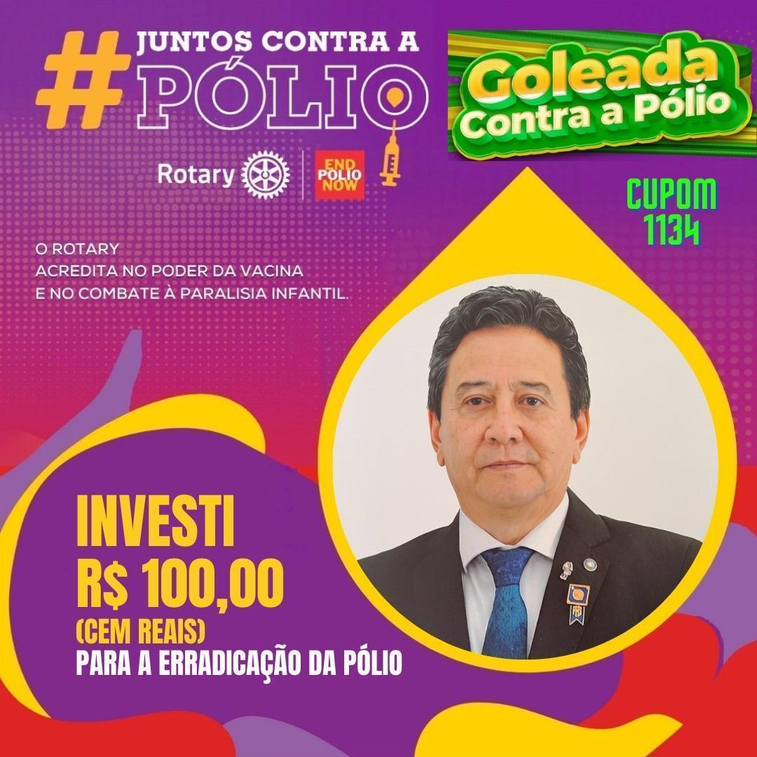 FAÇA UM GOLAÇO CONTRA A PÓLIO!INVISTA E CONCORRA:
Camisa autografada da Seleção Brasileira Feminina,...
