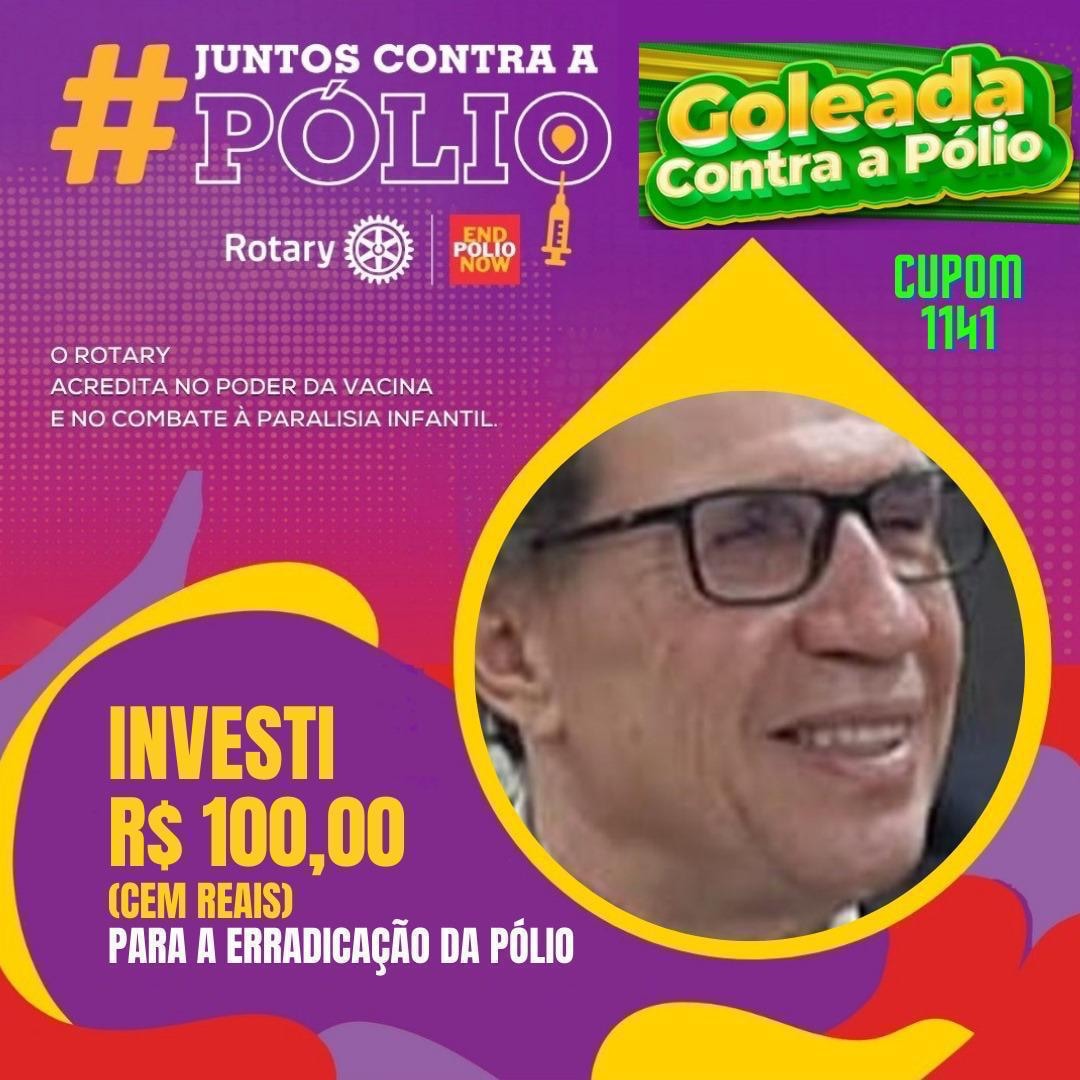 FAÇA UM GOLAÇO CONTRA A PÓLIO!INVISTA E CONCORRA:
Camisa autografada da Seleção Brasileira Feminina,...