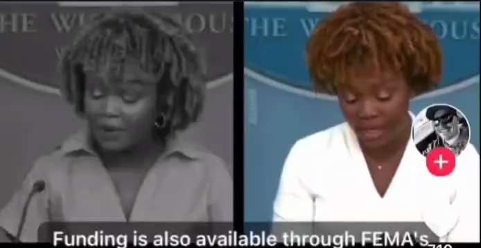 WiseEnough on GETTR : Karine Jean Pierre 
Debunks 
Karine Jean Pierre 

About FEMA Money Going to Aid Illegal Aliens