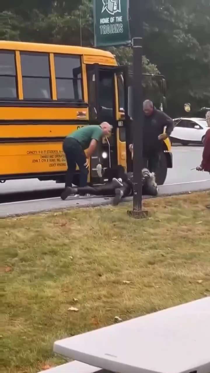 Matt Haney, principal at Mount Desert High School in Maine, idly stands by as trans student beats th...