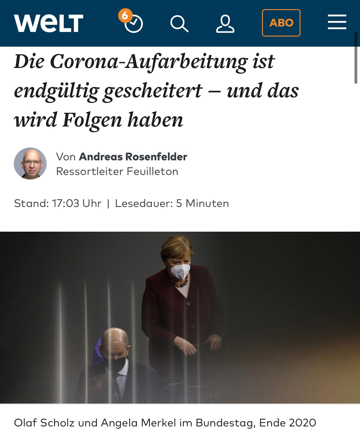 „Das zeigt sich auch an den Wahlerfolgen jener Parteien, die sich gegen die Corona-Restriktionspolit...
