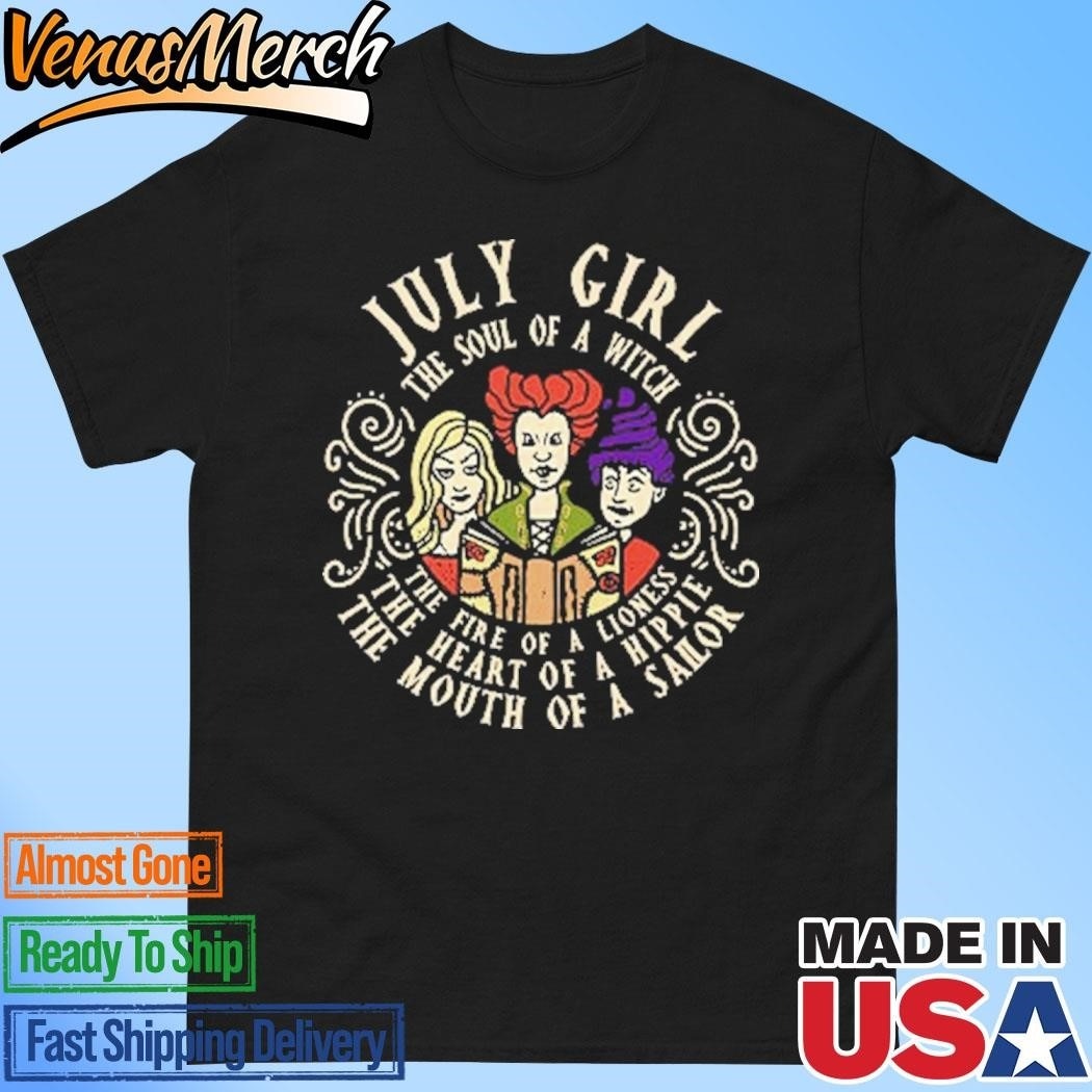 Official July Girl The Soul Of Witch Sanderson Sisters Shirt
https://venusmerch.com/product/official-july-girl-the-soul-of-witch-sanderson-sisters-shirt/
In the realm of Halloween fashion, one shirt stands out as a captivating tribute to the iconic Sanderson sisters from the beloved film “Hocus Pocus.” The “July Girl The Soul of Witch Sanderson Sisters Shirt” embodies the mischievous spirits of Winifred, Mary, and Sarah, capturing the hearts of fans worldwide.
