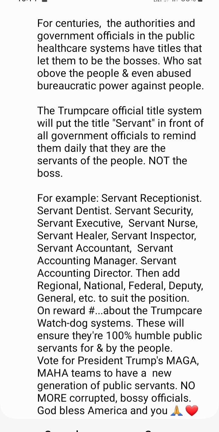 Honour Reward #5 - Trumpcare - Official Titles  

