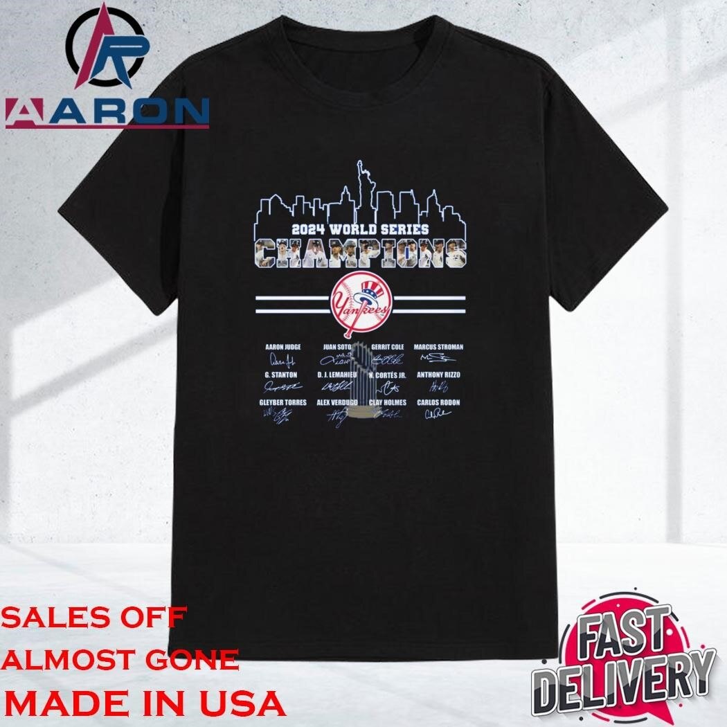 Official 2024 World Series New York Yankees Skyline Signatures Shirt
https://aaronshirt.com/product/...
