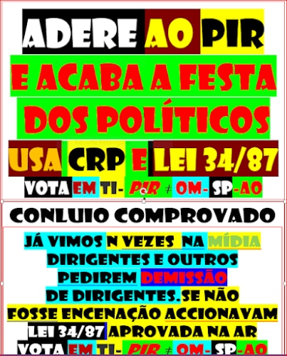 311024.-quem somos e o que pretendemos.-ifc-pir-2DQNPFNOA-HVHRL-peter-SER FELIZ
https://verdade-rigor-honestidade-diferente.blogspot.com/2017/01/310117-quem-somos-e-o-que-pretendemos.html
UNIVERSO
PÉS NO CHÃO FECHA OUVIDOS ABRE OLHOS


DCLEAPG


https://gettr.com/post/p30uh73a81e


COM
tanta treta dos tretas tornei-me ateu com excepção de DEUS


VOTA
HVHRL EM TI ACABA CORRUPÇÃO


NINGUÉM
SUBORNA 10 MILHÕES


REGRAS
DO JOGO 


JURO


https://gettr.com/post/p30h676c2db


LEGALIDADE
DEMOCRÁTICA


CANDIDATOS
POR SORTEIO TODOS IGUAIS PARA NÃO FICAR REFÉM


VIOLAÇÃO
DA CRP LEI 34/87


https://www.pgdlisboa.pt/leis/lei_mostra_articulado.php?nid=281&tabela=leis


EDD
SÓ CONTARAM PARA VOCÊ 


OQDS DITADURA


LIBERDADE


https://gettr.com/post/p31zj4o63bf
