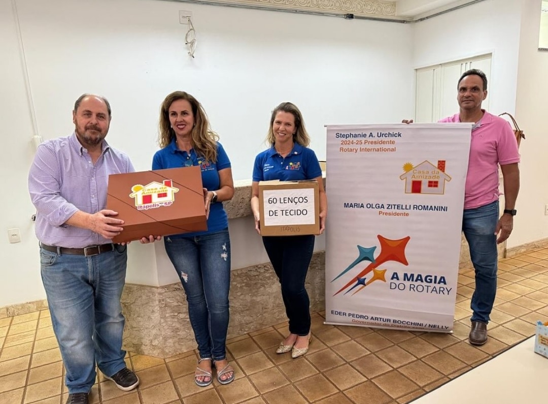 Hoje, 30.10.24, a Casa da Amizade de Itápolis, representada pela Pres. Maria Olga Zitelli Romanini e...