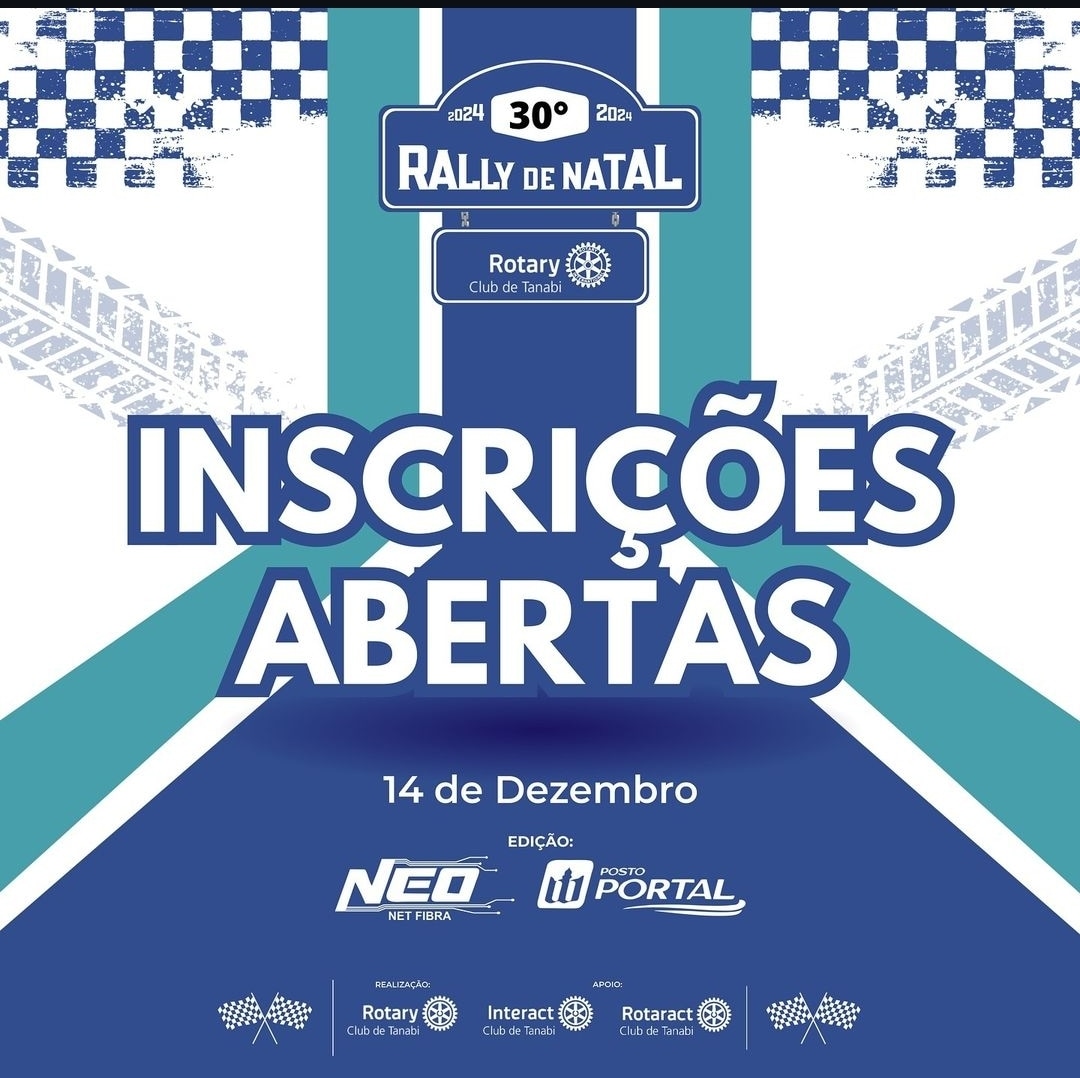 Texto do Rotary Club de Tanabi e do RallyDoRotary:

As inscrições estão abertas!

Quer fazer parte d...