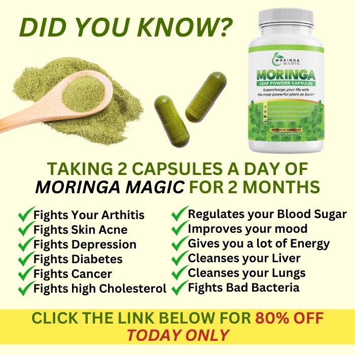 ⏳ Don’t Wait to Feel Your Best!
Moringa Magic has helped thousands improve their health with its incredible benefits. Imagine feeling energized, protected, and unstoppable! 🌿
Act fast—stock is vanishing quickly!
🛒 Order today: https://bit.ly/Official_Moringa_Magic
