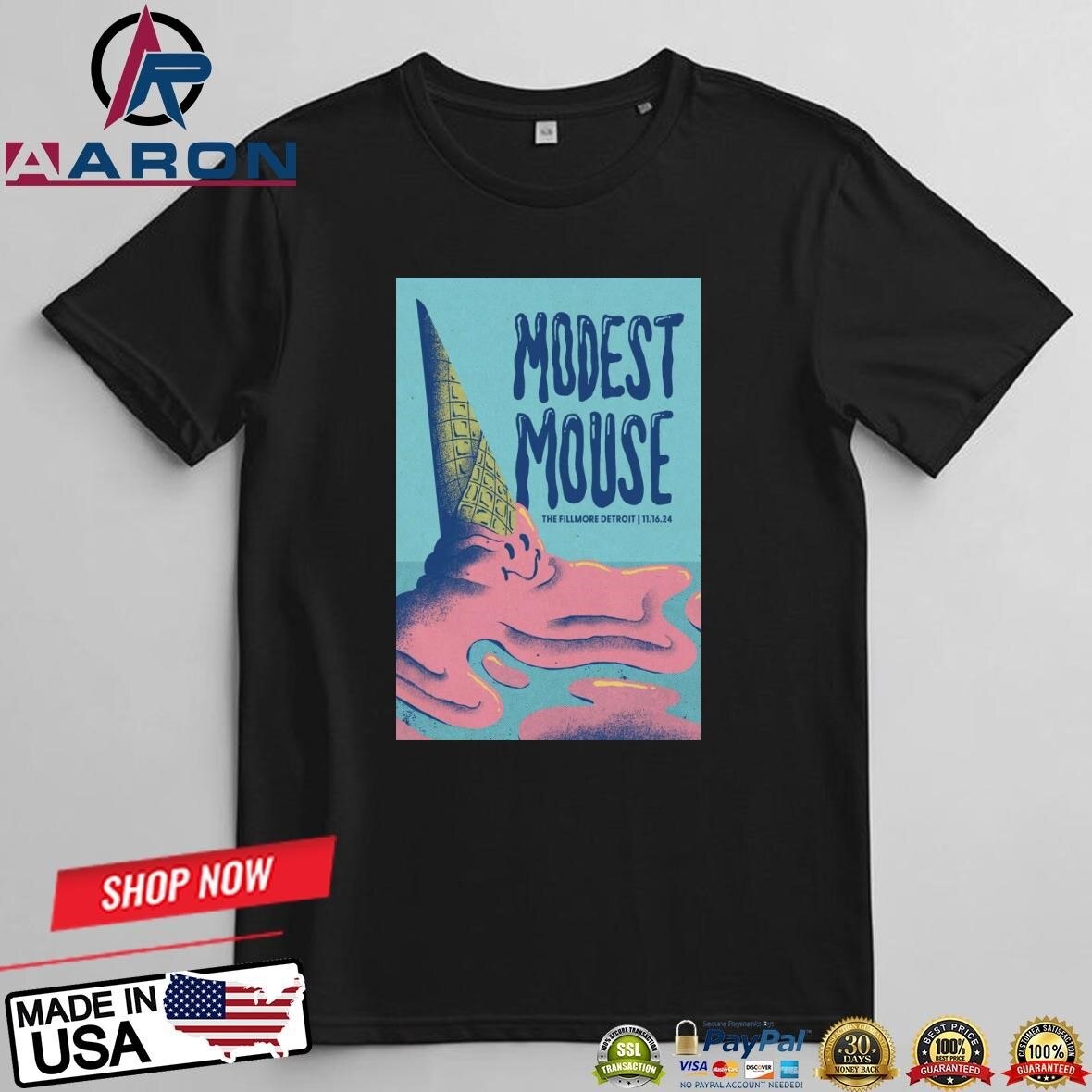 Modest Mouse In Detroit MI On Nov 16 2024 T-Shirts

Buy this: https://aaronshirt.com/product/modest-...