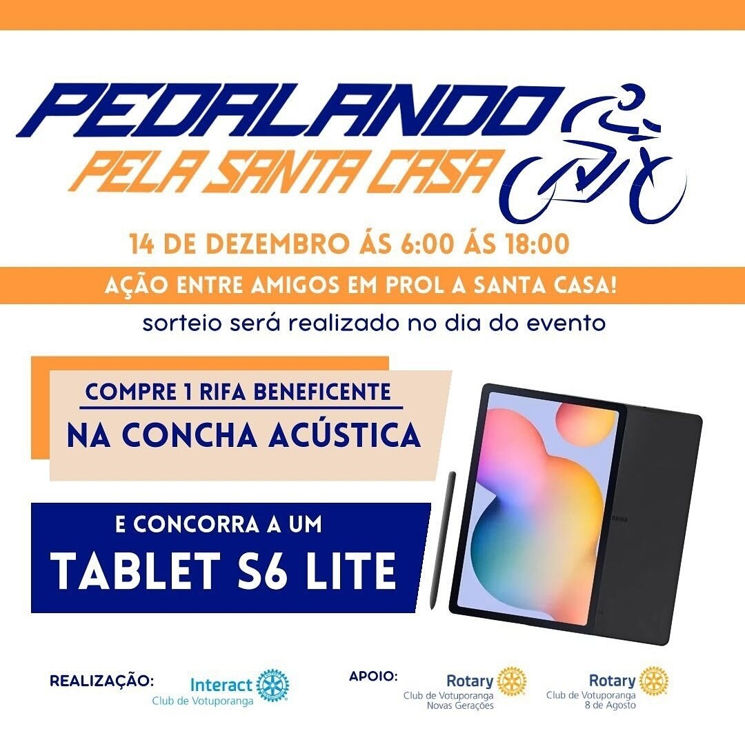 Texto do Interact Club de Votuporanga:

Uma nova edição nosso tradicional Pedalando!
No dia 14 de de...