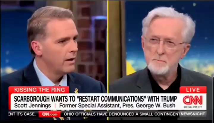 WiseEnough on GETTR : CNN's #ScottJennings is stumping all over the Libtard's 


 "I Did Not Expect #Hitler to Get So Many Meeting...