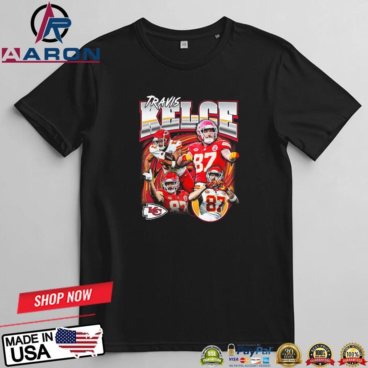Travis Kelce Kansas City Chiefs Notorious Player Graphic T-Shirts

Buy this: https://aaronshirt.com/...