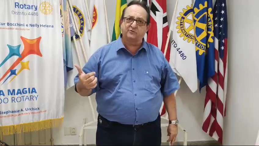 Gov. Eder Bocchini agradece a participação dos clubes na eleição do Gov. do Disitrito 4480 para a ge...