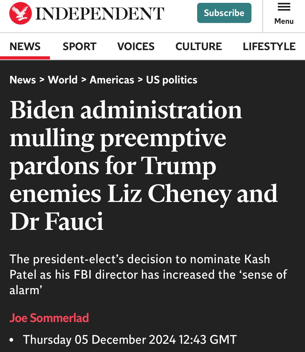 Joe Biden erwägt laut Medienberichten, Anthony Fauci vorsorglich zu begnadigen, damit er für seine T...