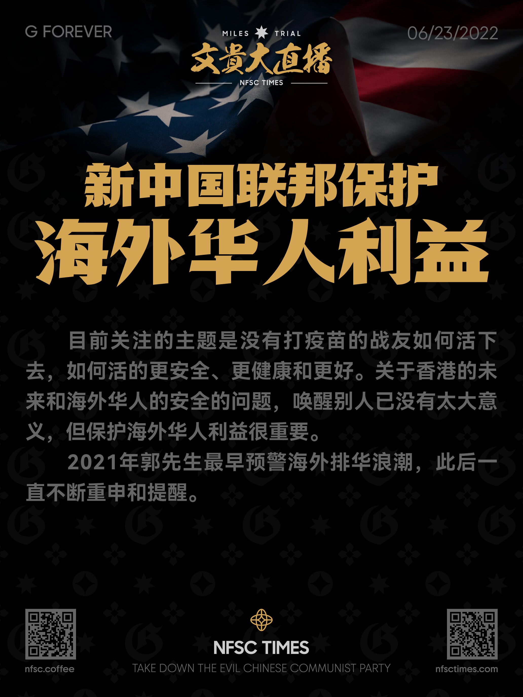 新中国联邦保护海外华人利益 06_23_2022
