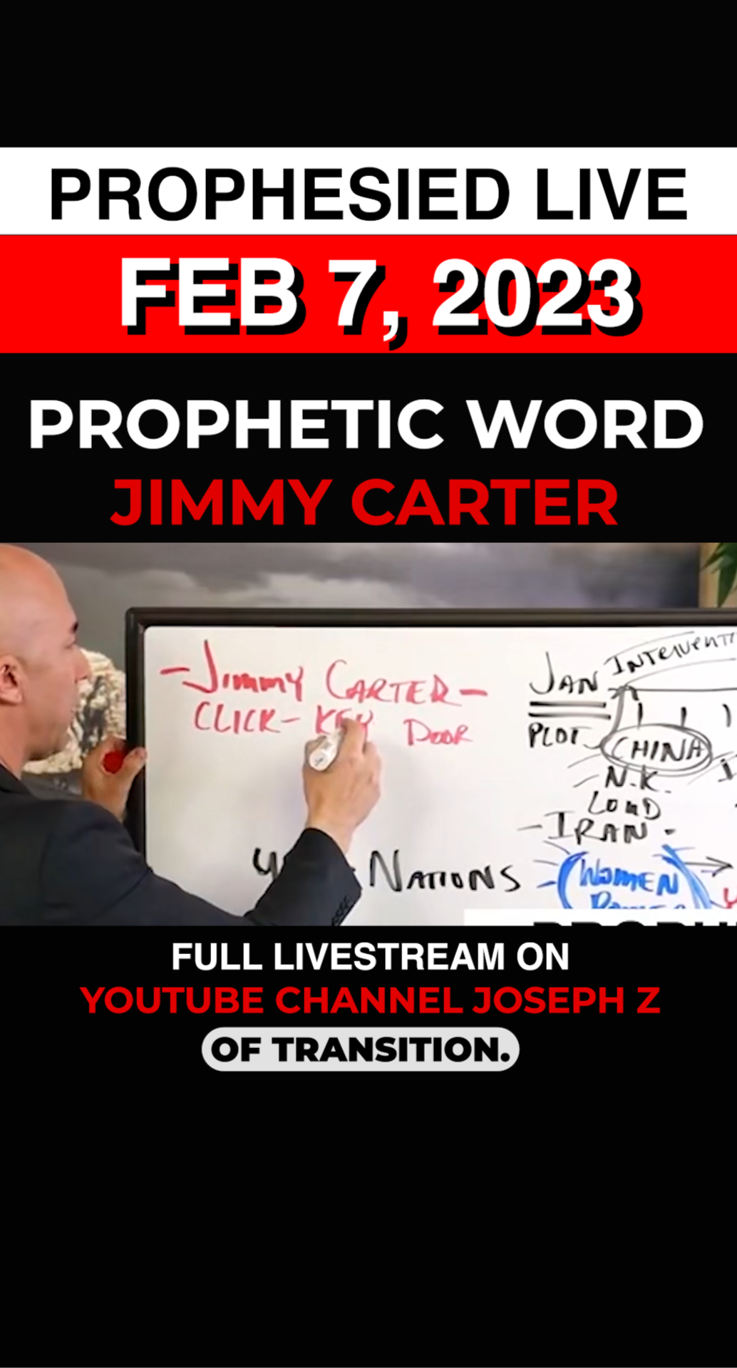 Jimmy Carter Prophecy! #jimmycarter #prophecy #josephz 
