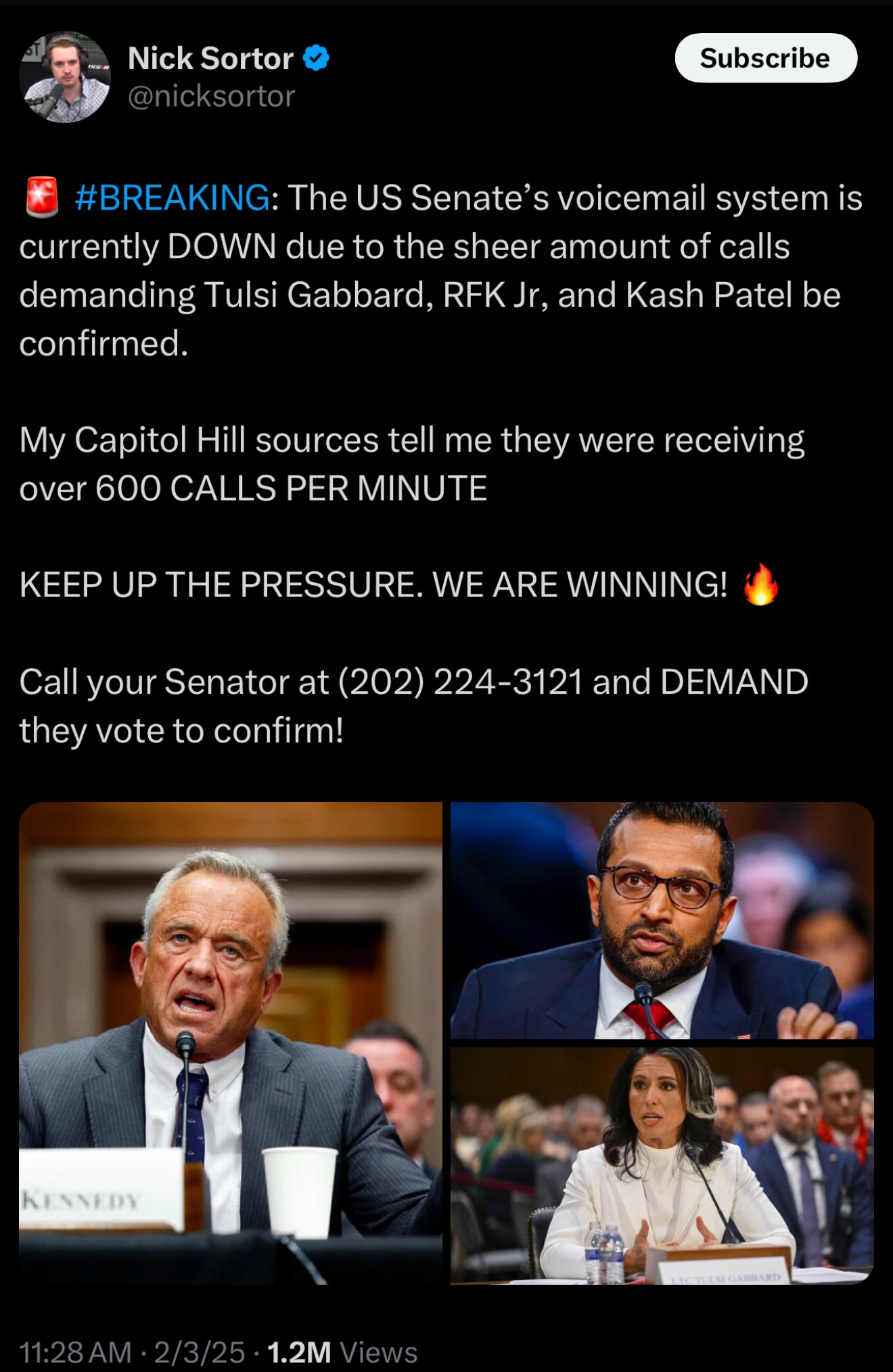 WarRoom Posse

https://x.com/nicksortor/status/1886497091330953535?s=46&t=0m-2jE9YSFIC_s7Kw2F2nw