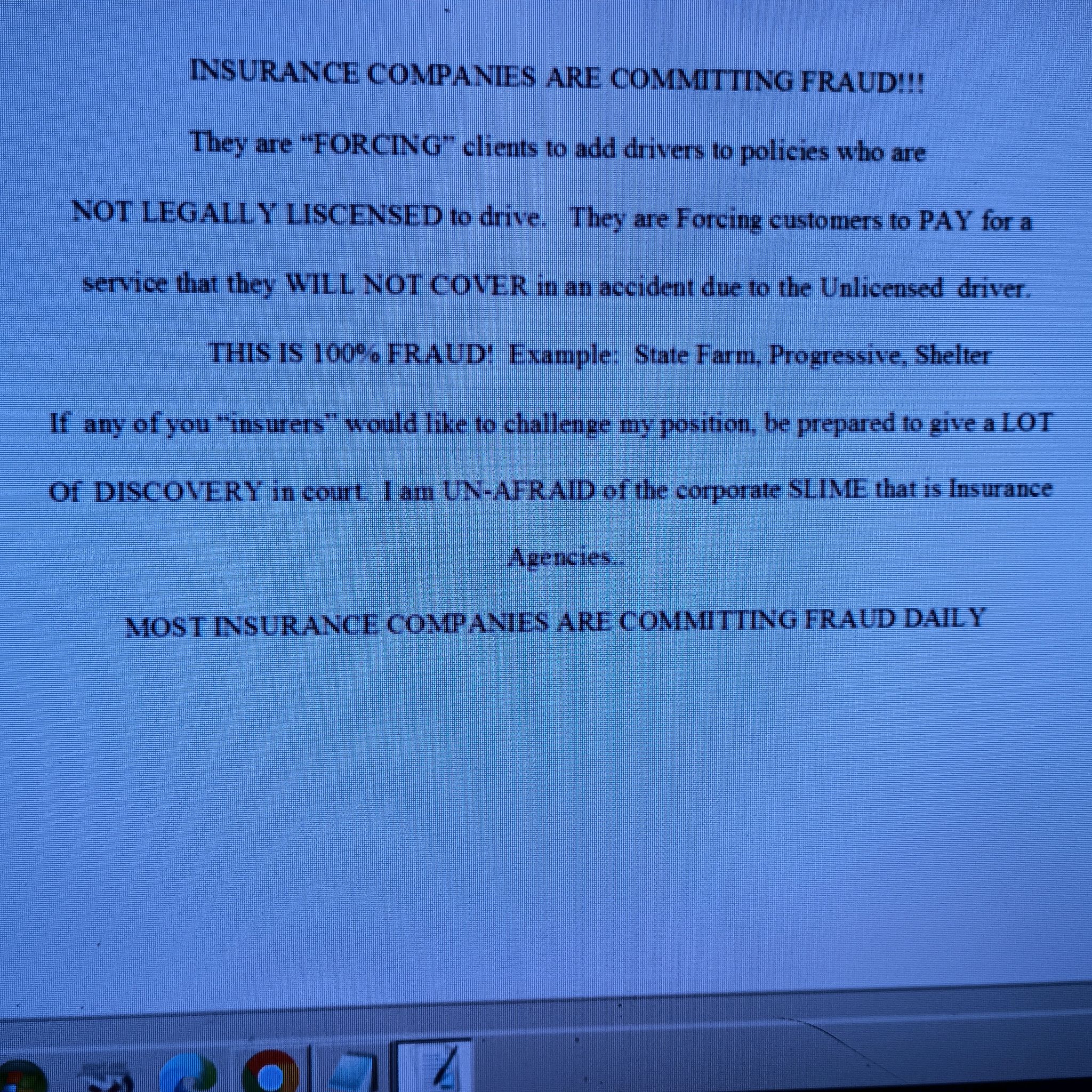 This is a personal FACT!  I dare them to challenge my statement!!!!