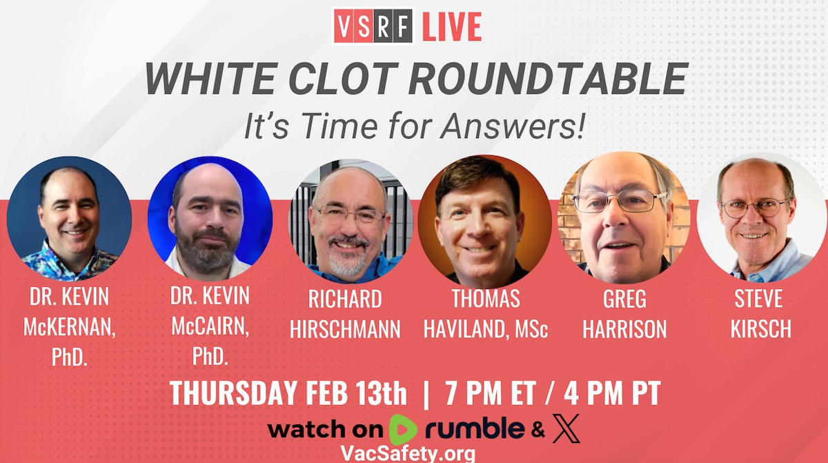 🚨Join us this Thursday for an exclusive and in-depth VSRF LIVE as we host the White Clot Roundtable...