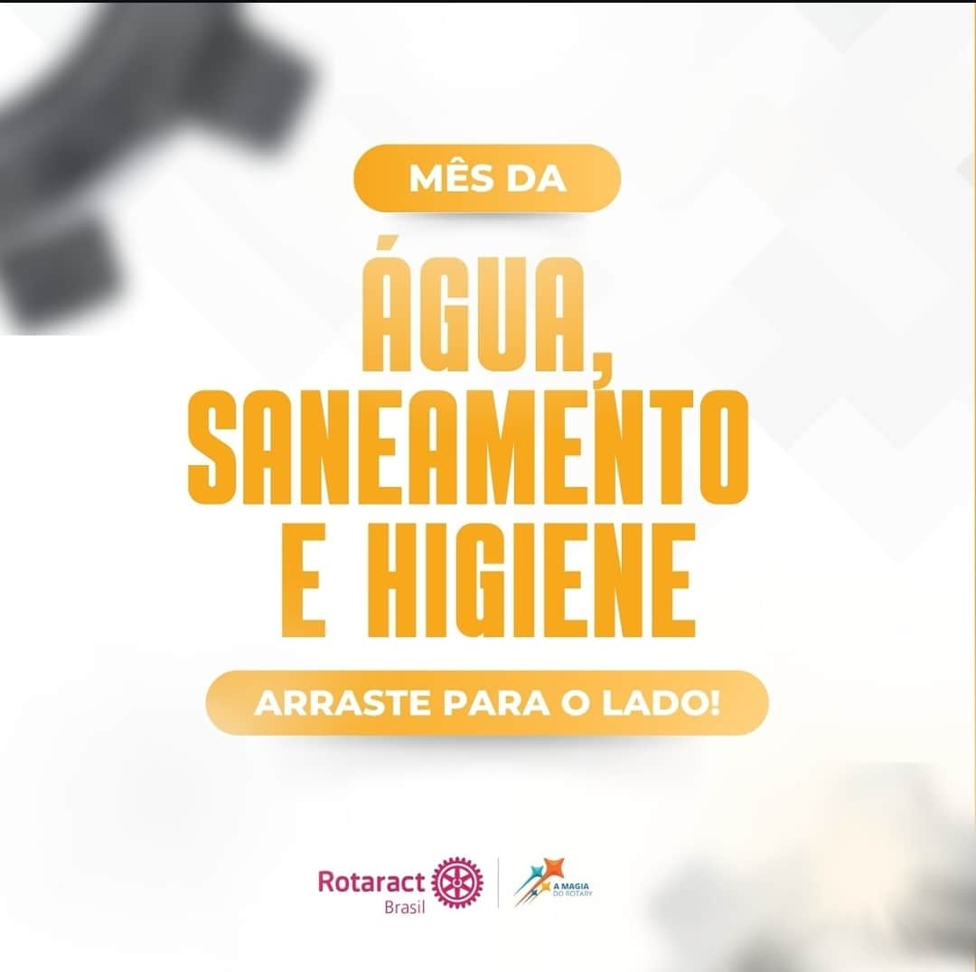 Texto do Rotaract Brasil Oficial:

Em março somos convidados a refletir sobre a Água, Saneamento e H...