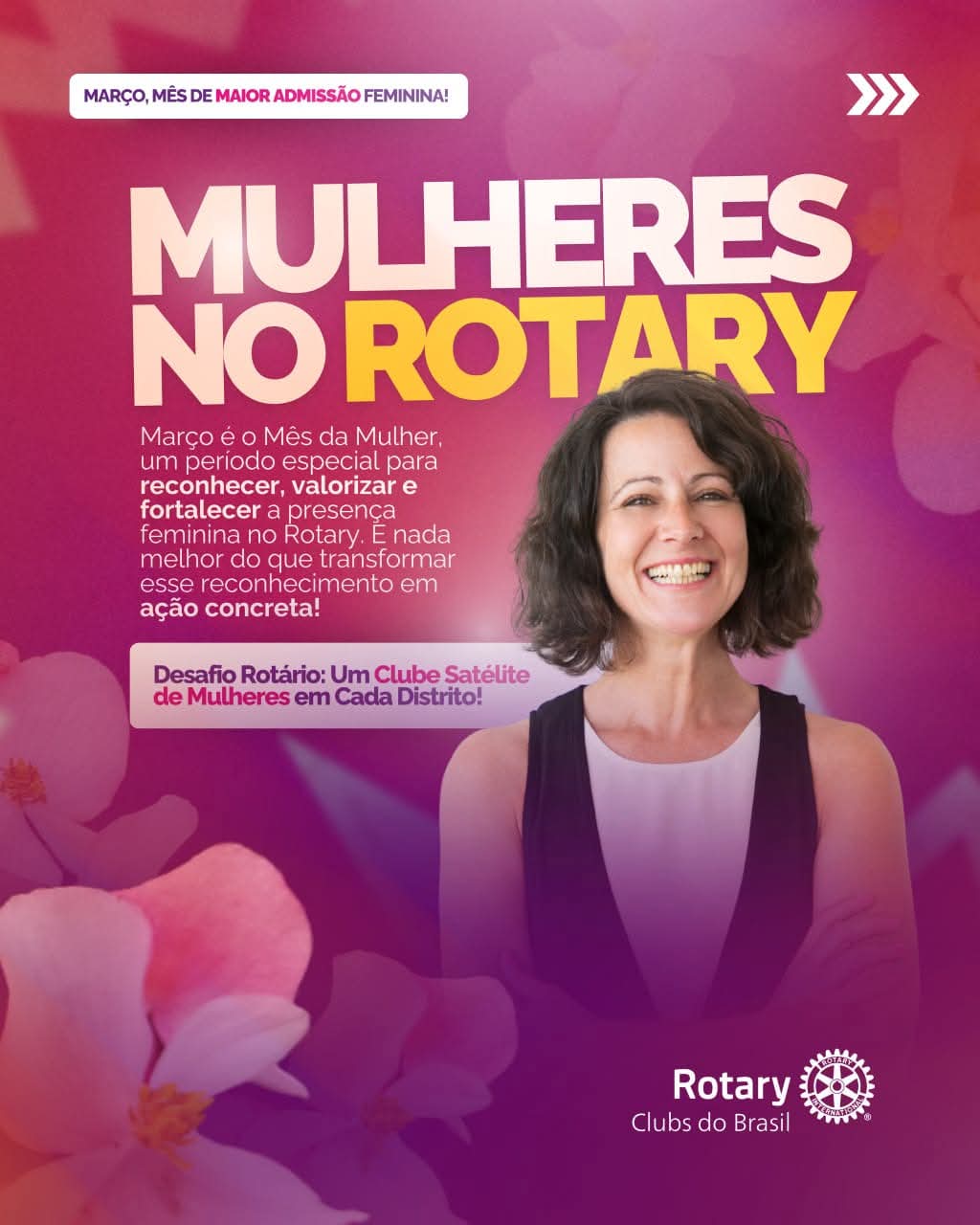 Texto do Rotary Imagem Pública Brasil:

Stephanie Urchick é a segunda mulher a ocupar o cargo de Pre...