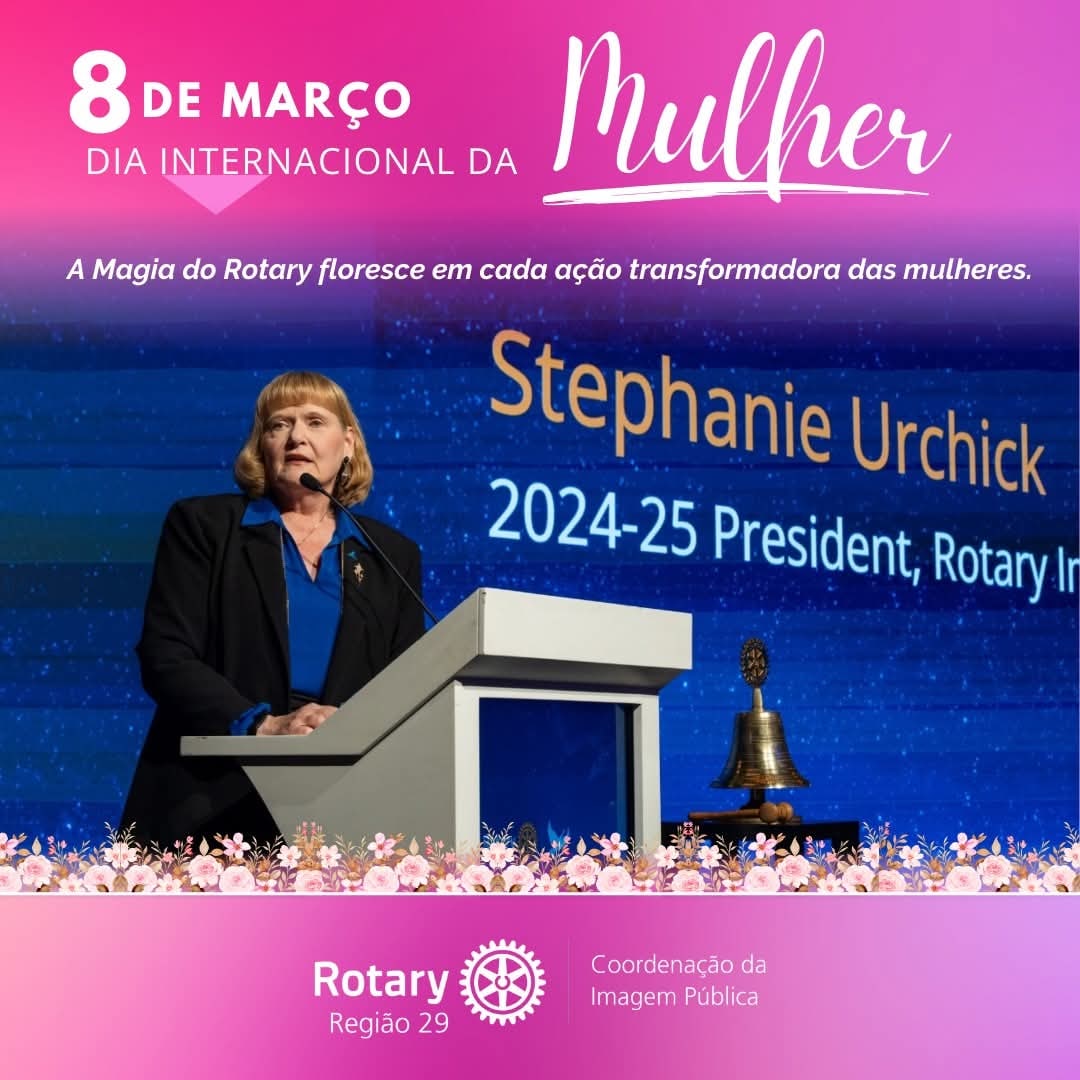 Texto do Rotary Imagem Pública Brasil:

As mulheres do Rotary são a essência da inspiração. Neste Di...