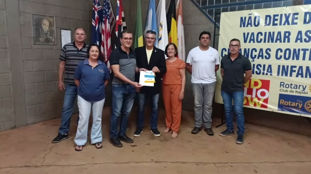 O Rotary Club de Itajobi recebeu destaque do Rotary International como Clube N.1 de Doação Per Capta...