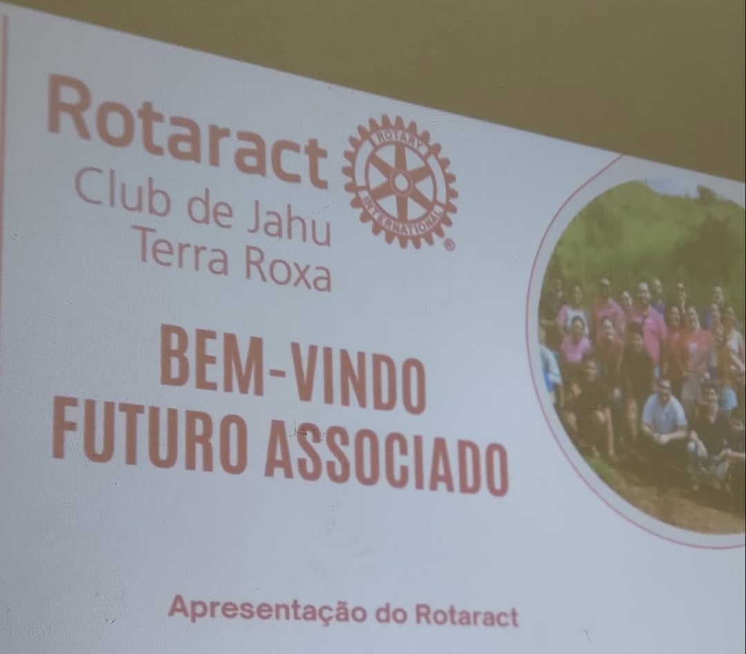 No dia 15 às 19h o Rotaract Club de Jahu - Terra Roxa realizou uma reunião especial para convidados ...