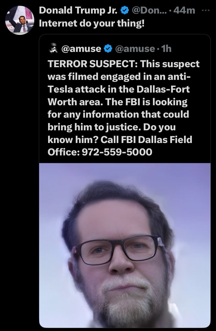 Make him famous…  

