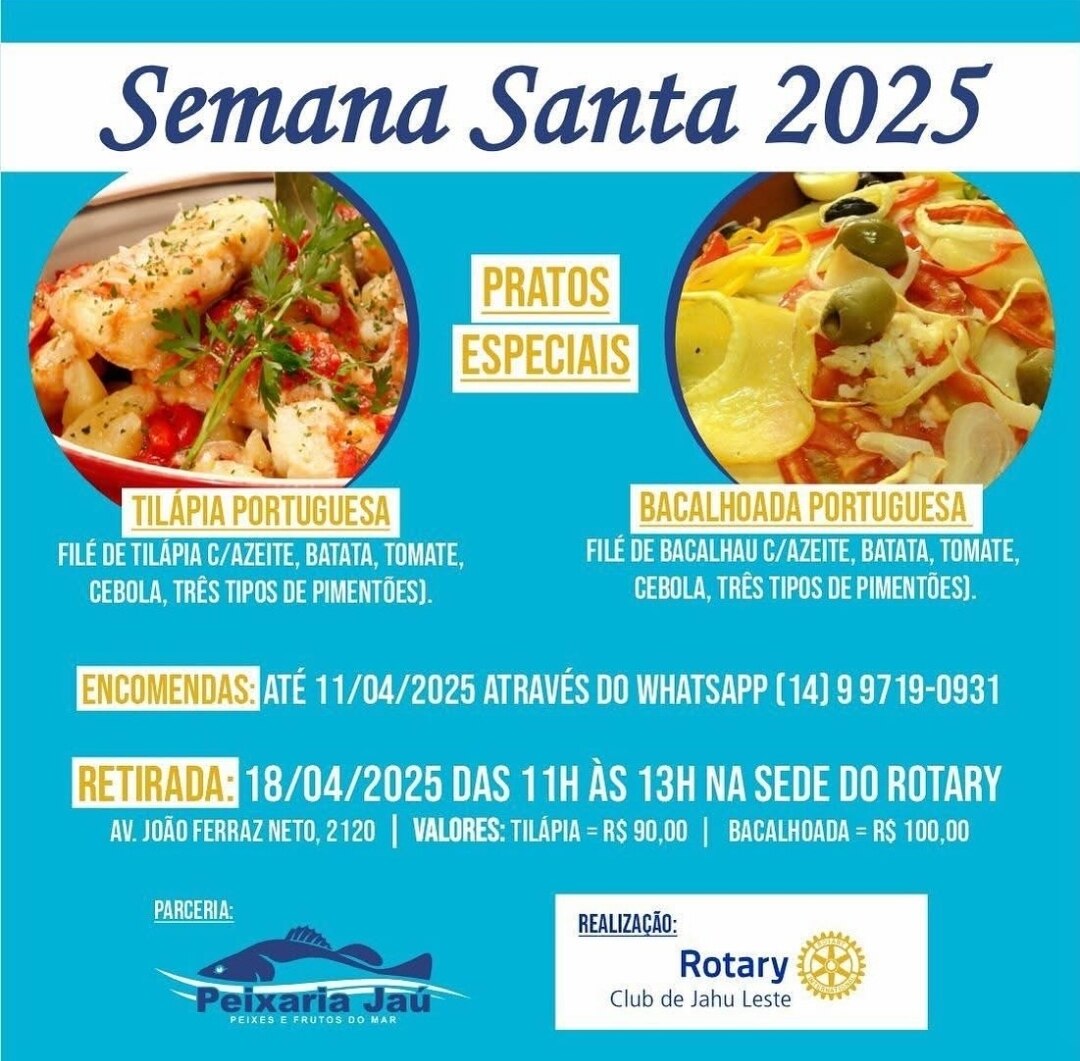 Está chegando uma época deliciosa do ano e o Rotary Club de Jahu Leste não poderia ficar de fora!

A...