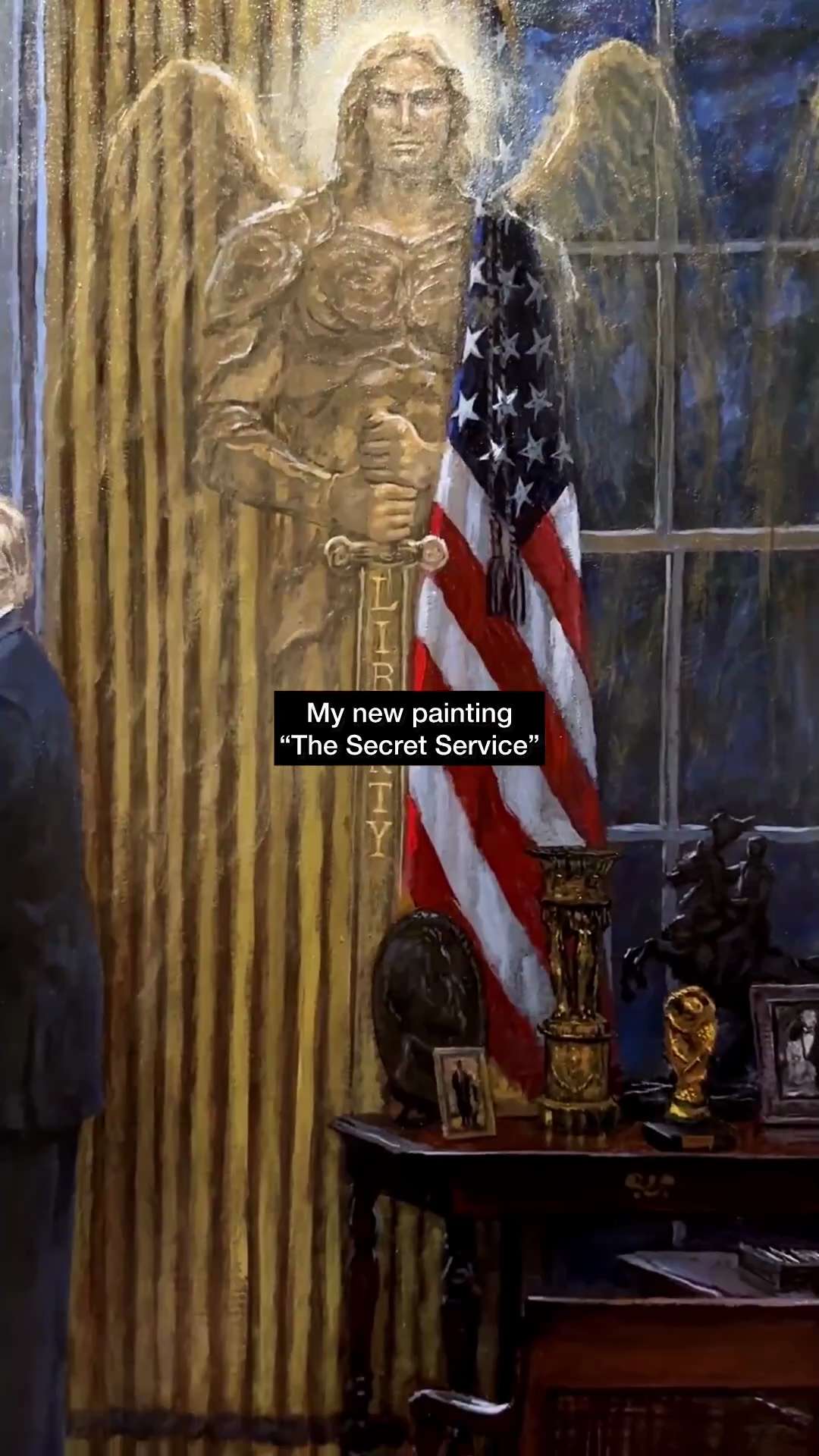 Jon McNaughton just released his latest painting titled, "The Secret Service."