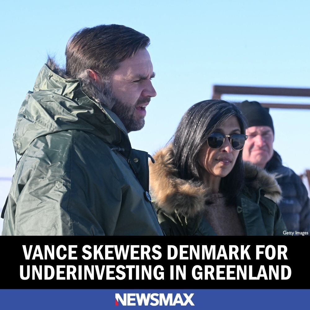 Vice President J.D. Vance harpooned Denmark leaders Friday during a visit to Greenland, saying the D...