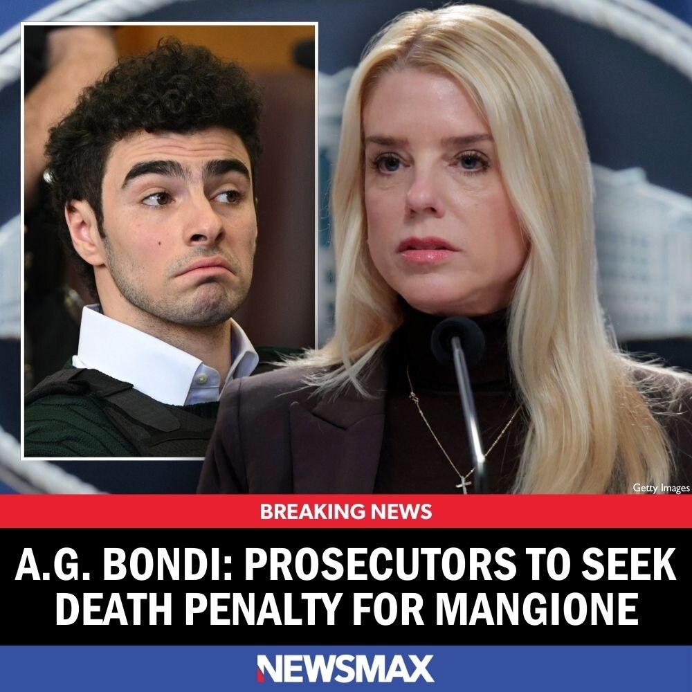 BREAKING NEWS: A.G. Pam Bondi directed prosecutors to seek the death penalty for Luigi Mangione, the...
