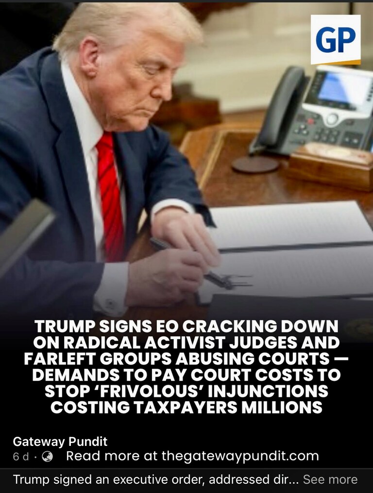 #cog #winningwednesday
๐ฅ ๐ฅ ๐ฅ K A B O O M M ๐ฅ ๐ฅ ๐ฅ
PRESIDENT Donald J. Trump Signed Another Executive Order To Crack Down On The Radical Left Judges