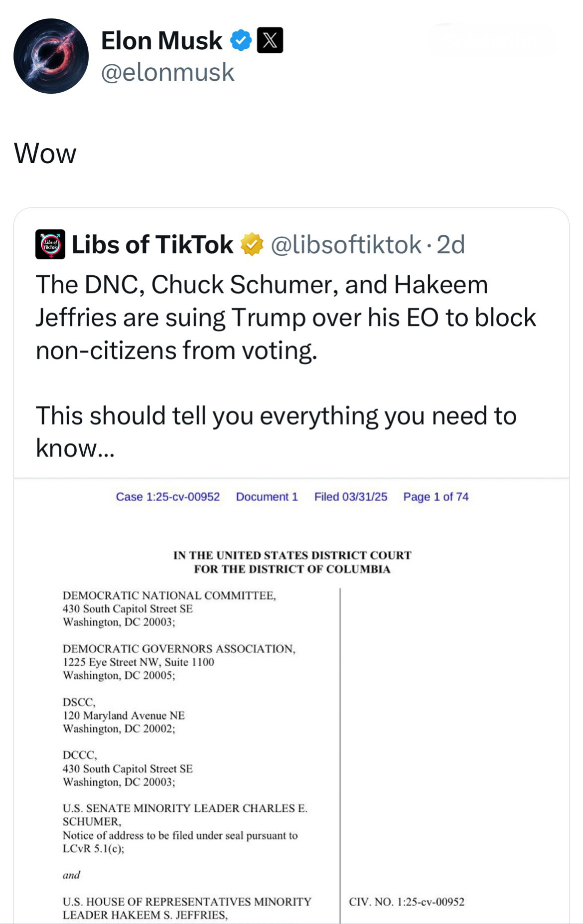 ▪️Can you imagine how stupid you’d have to be to vote Democrat? 
Do you know anyone that votes for this? 
They actually choose illegals over American citizens. 
https://x.com/libsoftiktok/status/1907450659101667366?s=46&t=hSoX928i5jBF92sF-ghxbA