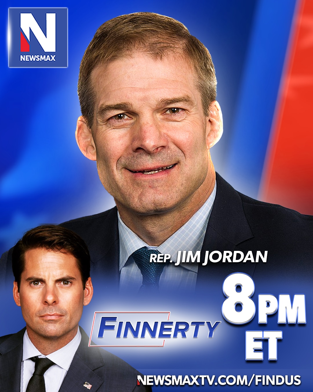 TONIGHT: Rep. Jim Jordan will join "Finnerty" to give an update on Republicans' mission to crack dow...