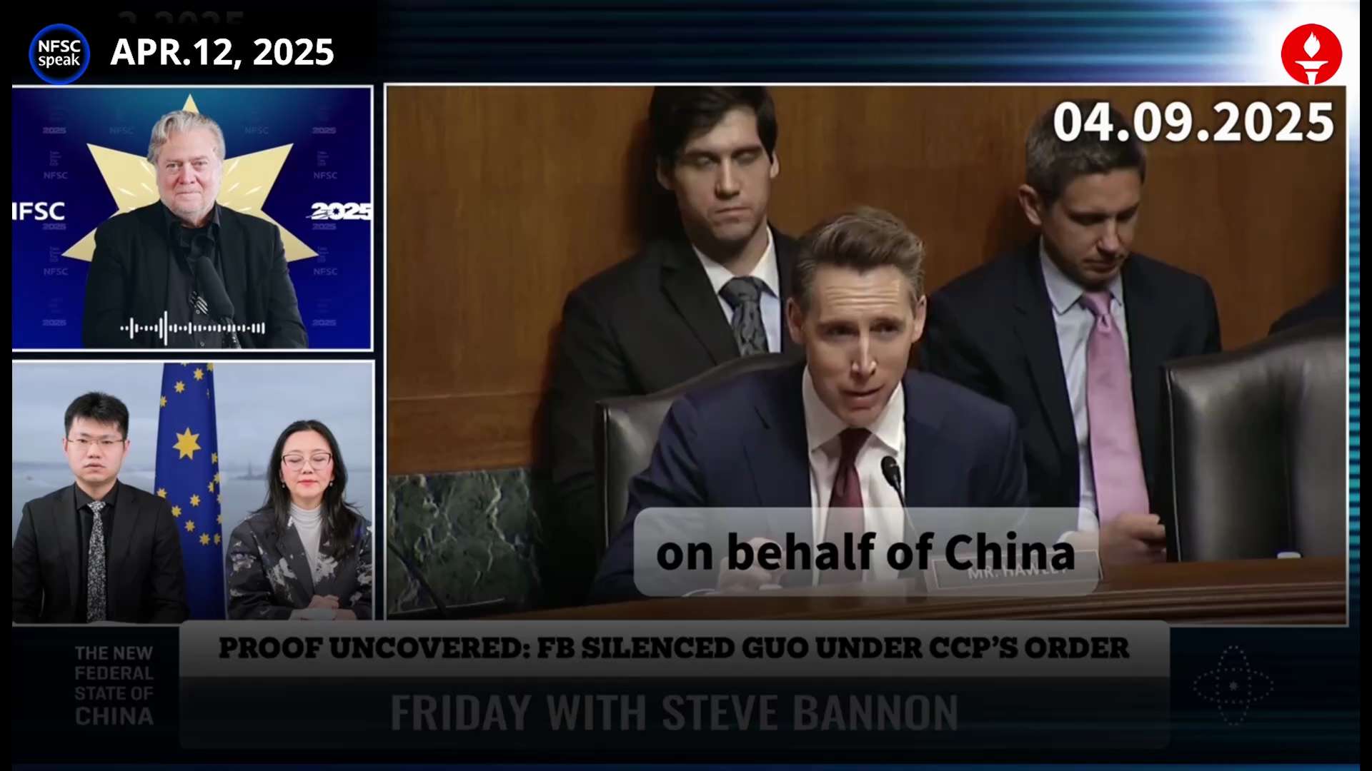 班农先生:Facebook听证会上举报人Sarah Wynn Williams证词震撼!而郭文贵先生一直在帮助美国人民,了解中共所构成的巨大威胁。
Bannon: The whistleblower’s testimony was explosive. Miles Guo has been helping the American people—and the broader Judeo-Christian West—understand the threat posed by the CCP’s senior leadership.
#Meta听证会 #Facebook #SarahWynnWilliams #美国上海农场