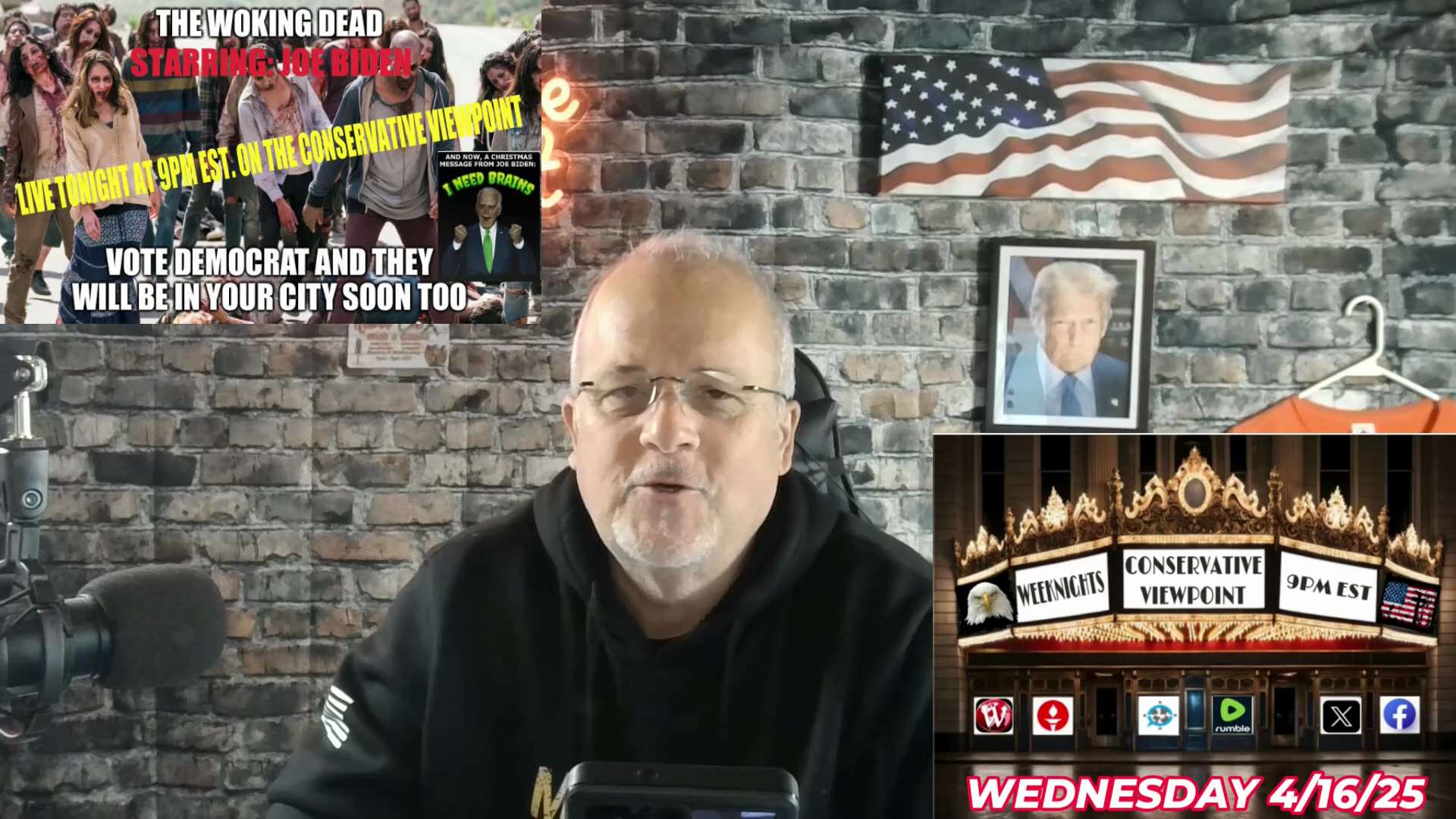 OH NO, IT'S THE WOKE ZOMBIE APOCALYPSE: STARRING JOE BIDEN!!! LIVE TONIGHT @ 9PM EST.
