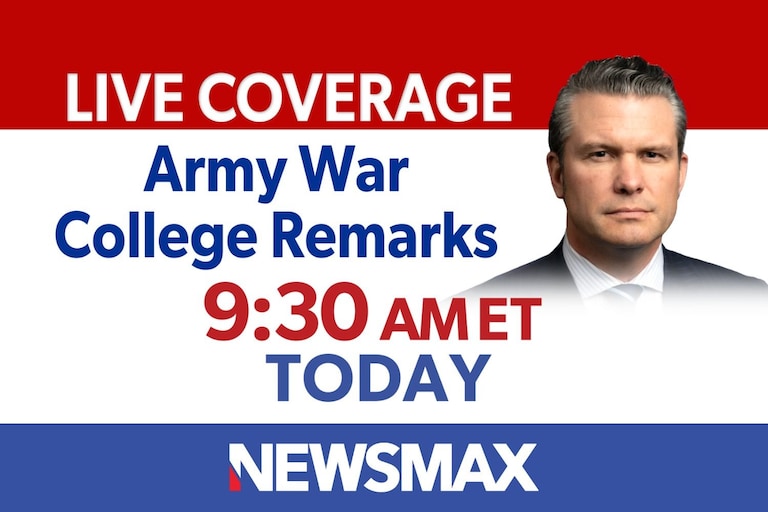 TUNE IN: LIVE coverage of Secretary of Defense Pete Hegseth’s remarks at the U.S. Army War College — TODAY at 9:30 AM ET on NEWSMAX. 

WATCH: nws.mx/tv 
