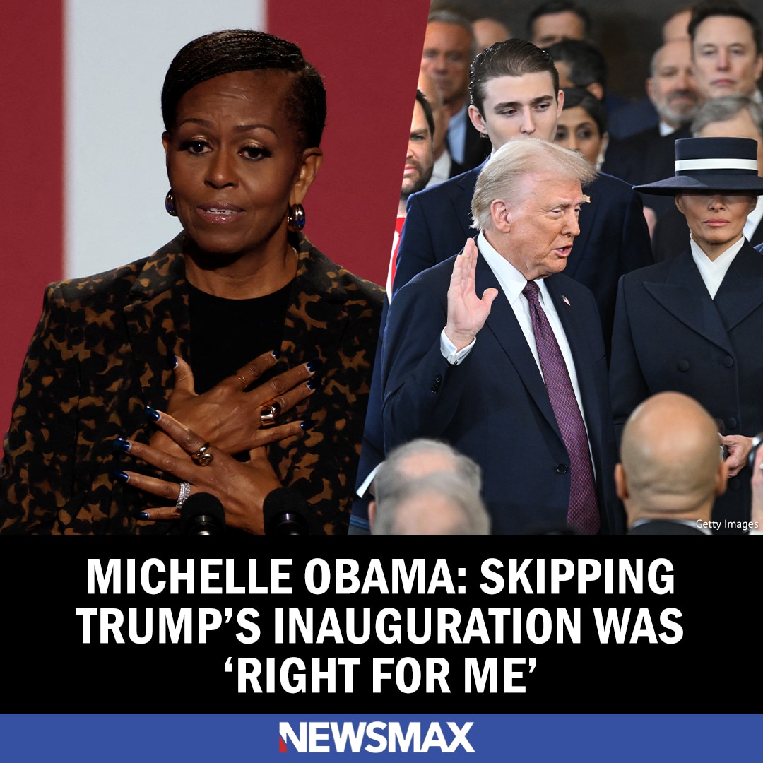 Former first lady Michelle Obama said she skipped President Trump's inauguration because she made "the choice that was right for me." https://bit.ly/4jLxLkQ
