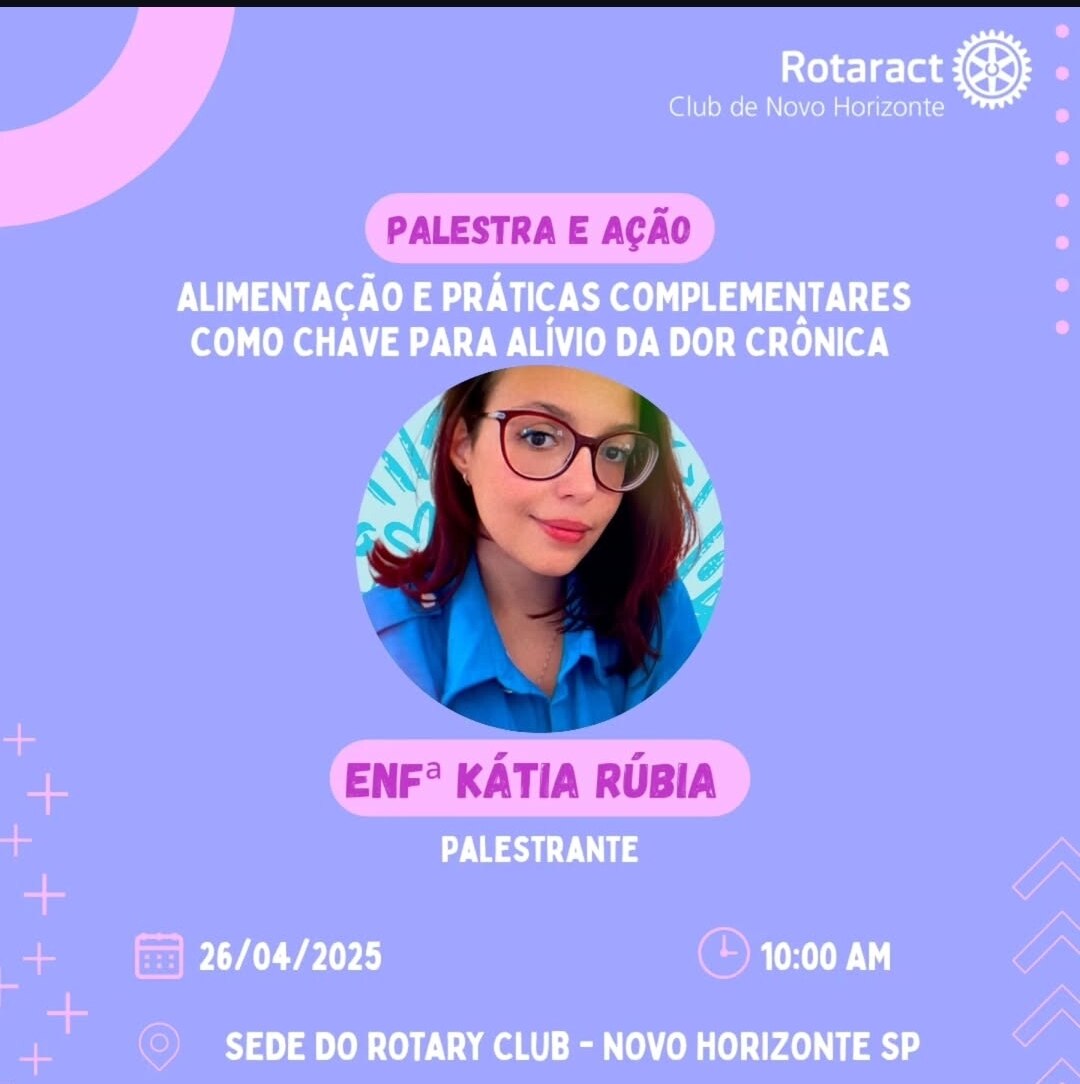 Texto do Rotaract Club de Novo Horizonte:

Você sabia que a alimentação e práticas complementares po...