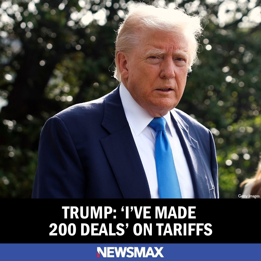 President Donald Trump says in a wide-ranging interview published Friday that he's made "200 deals" ...
