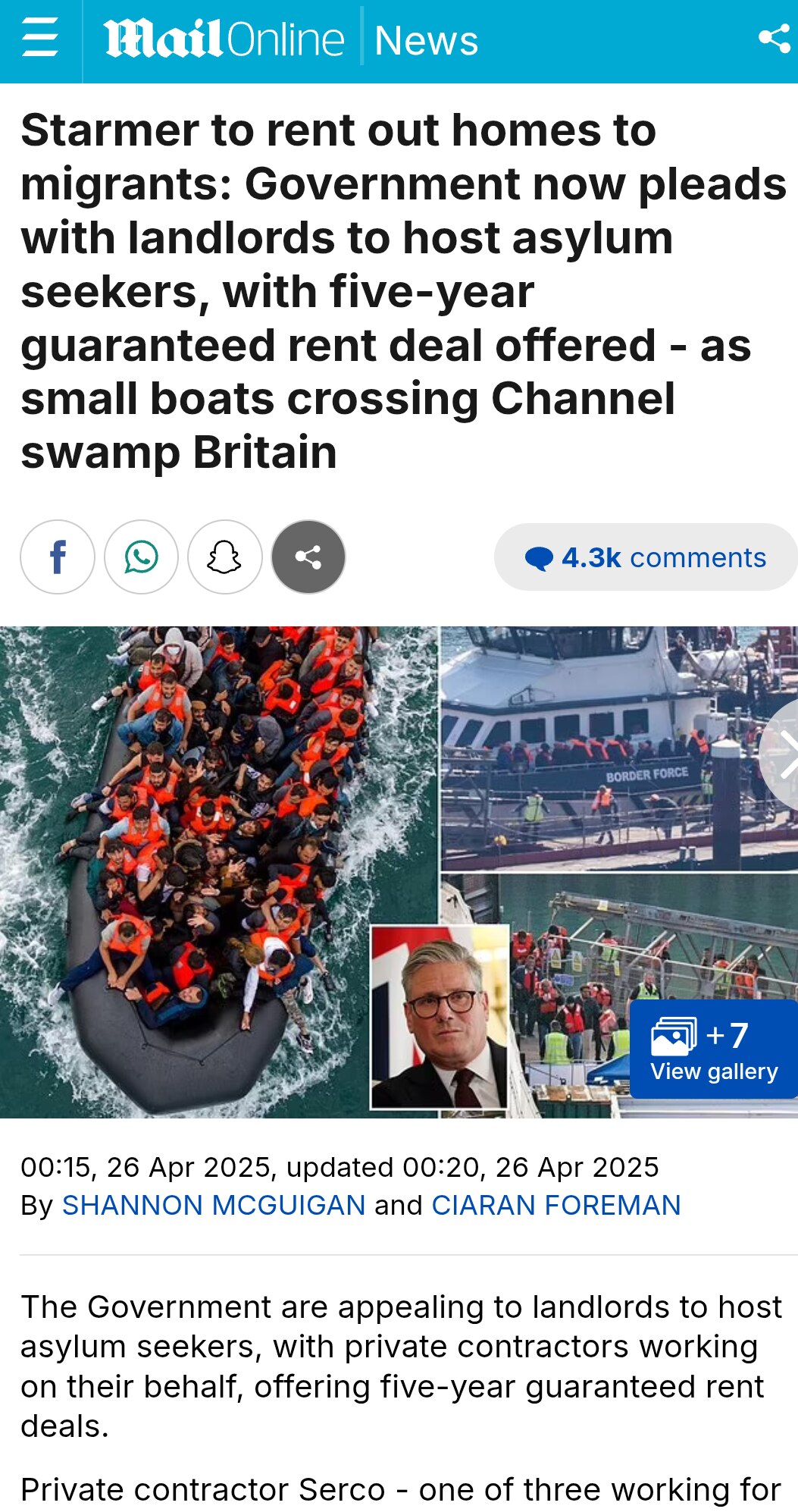 Starmer to rent out homes to migrants: Government now pleads with landlords to host asylum seekers, ...