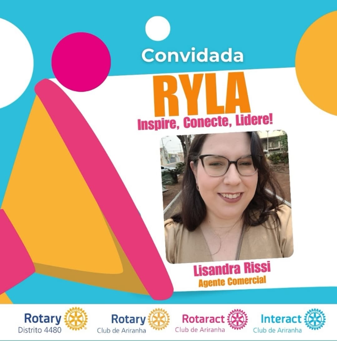 Texto do RYLA4480:

Do cursinho à universidade pública, da persistência à realização!
Lisandra Rissi...