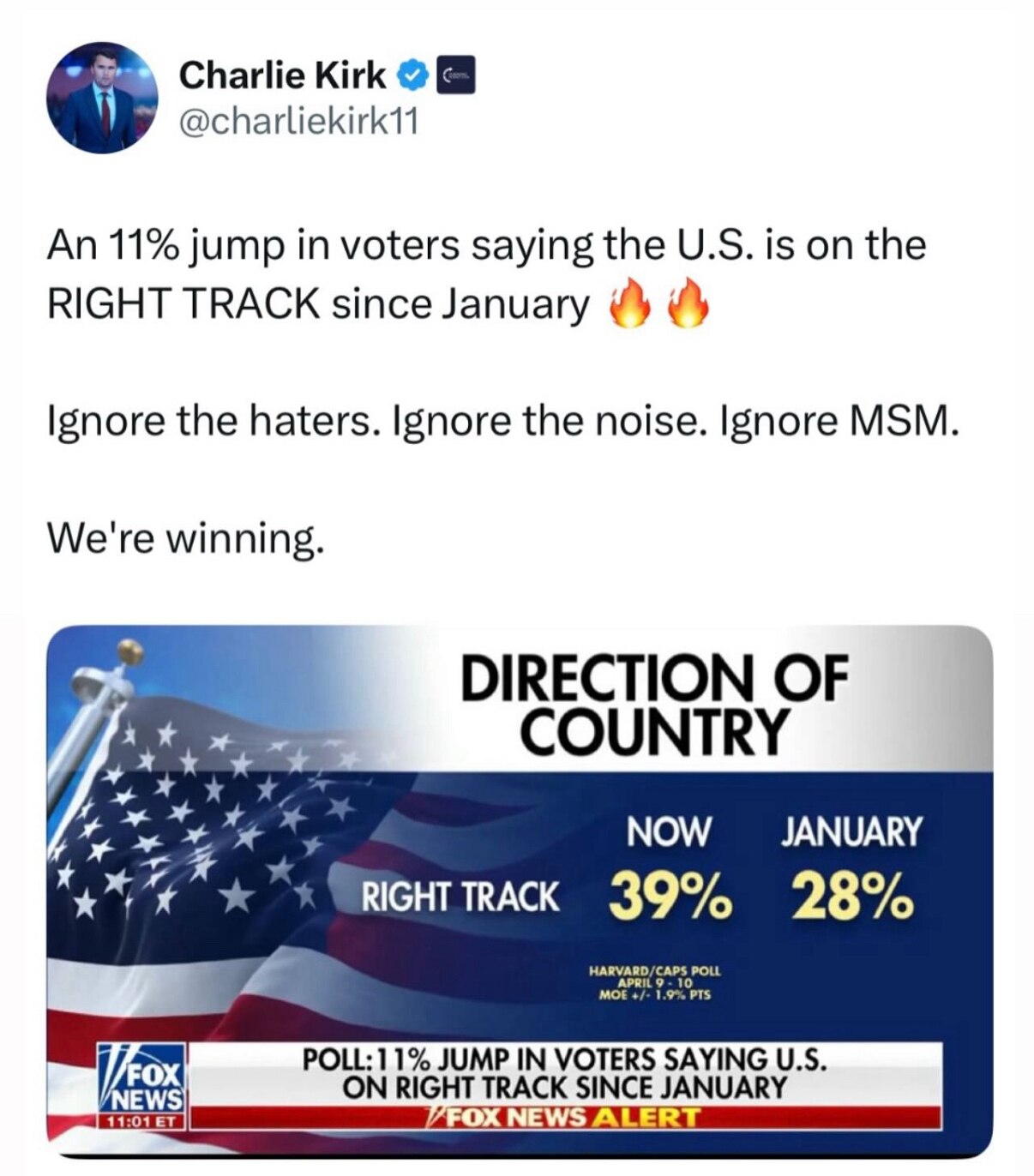 We are 🙌🏻despite msm endless negativity ! ❤️🇺🇸