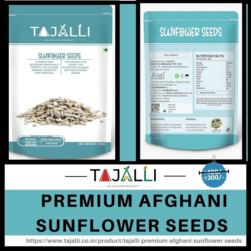 TAJALLI Premium Afghani Sunflower Seeds – Naturally Grown, Rich & Roasted Flavor

Savor the authenti...