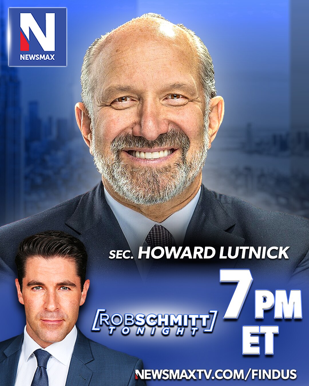 TONIGHT: U.S. Secretary of Commerce Howard Lutnick sat down for an interview with "Rob Schmitt Tonig...