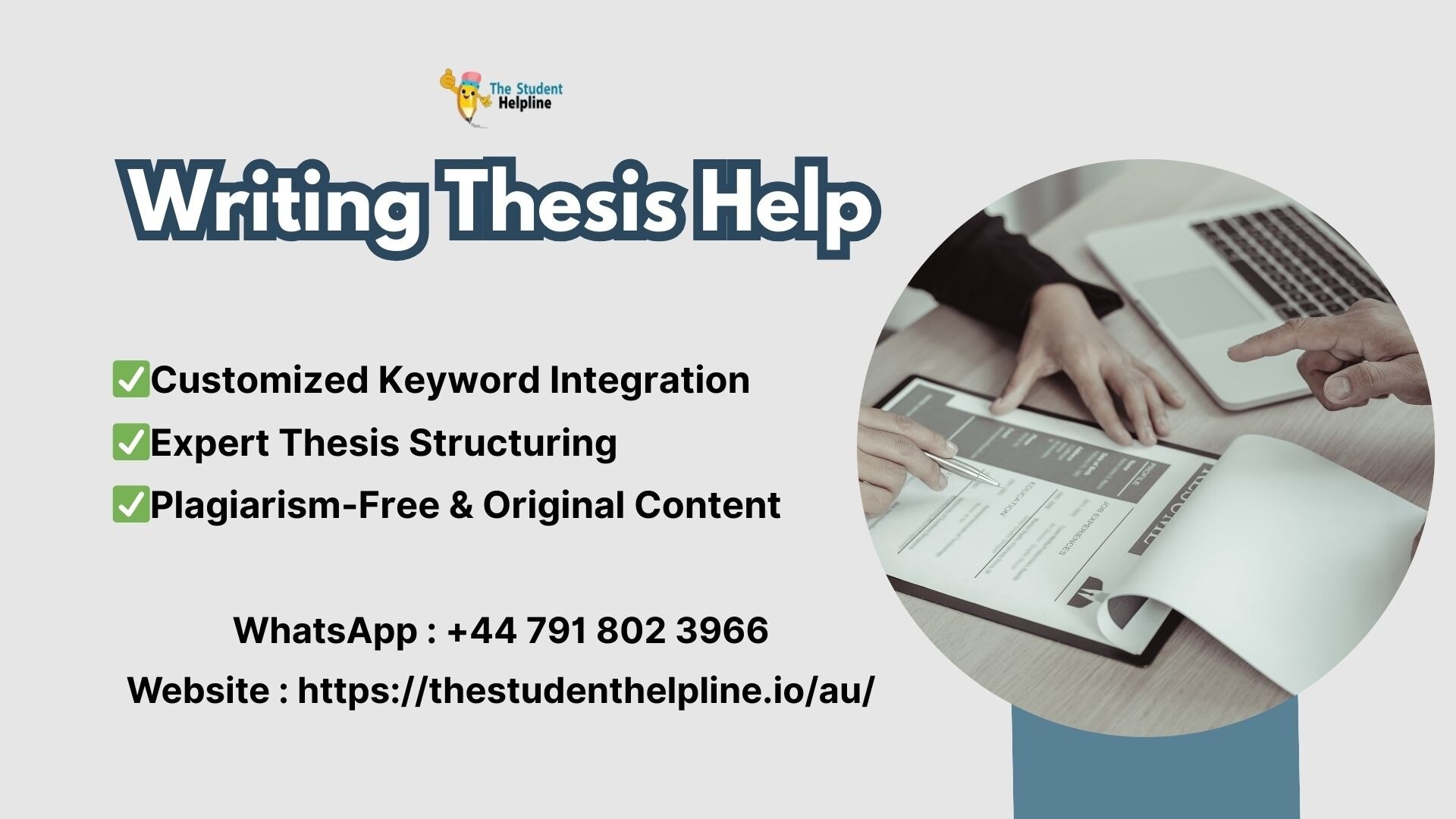 Struggling to find the right words for your thesis?

Our Writing Thesis Help service is here to make...