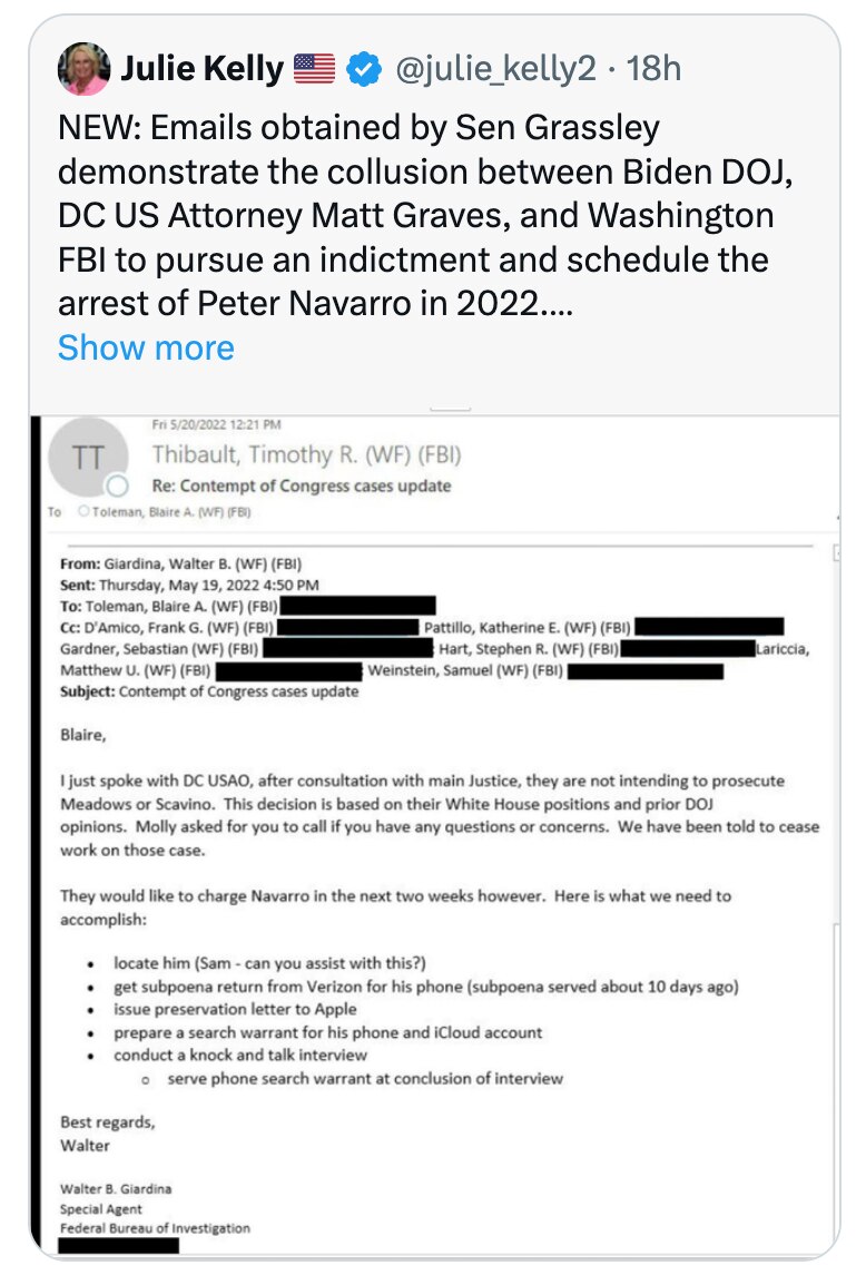 Crooked government employees persecuted innocent former Trump employees and thought there would neve...