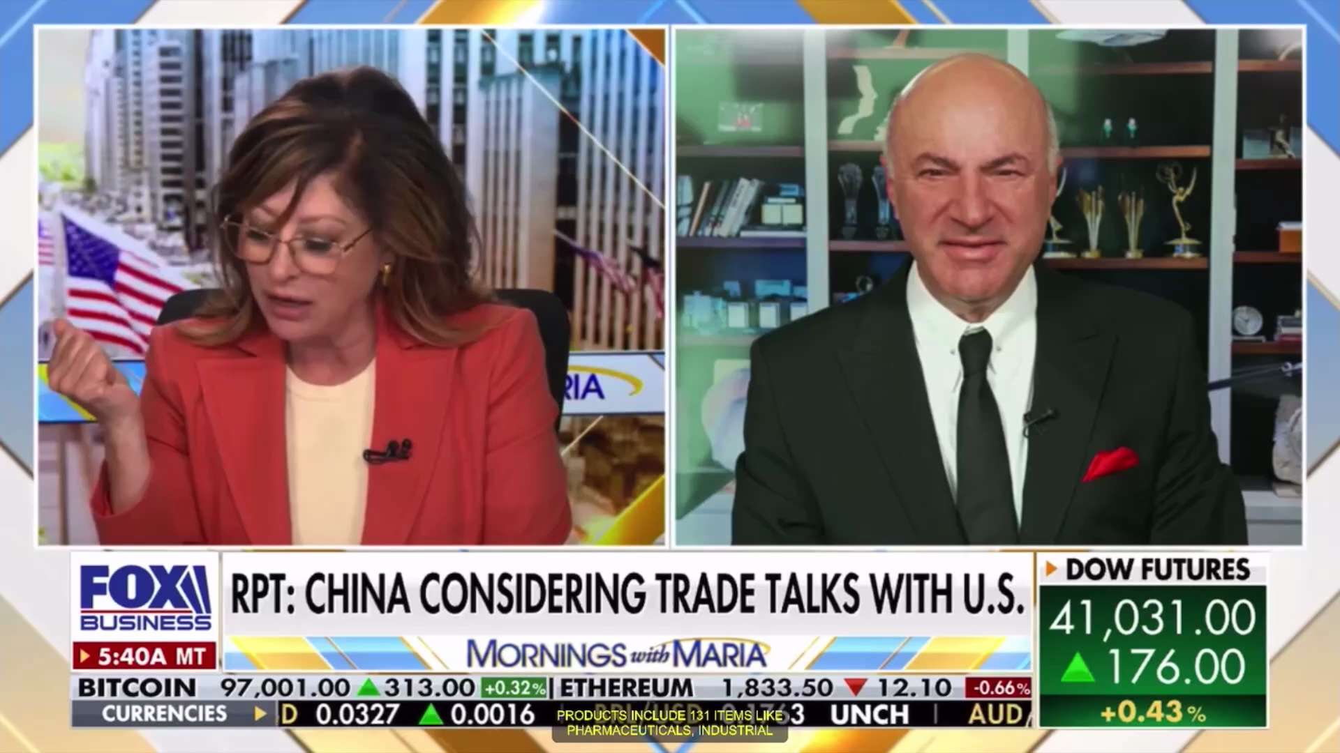 Maria Bartiromo: “Now the CCP is quietly exempting about a quarter of U.S. imports from tariffs, giv...
